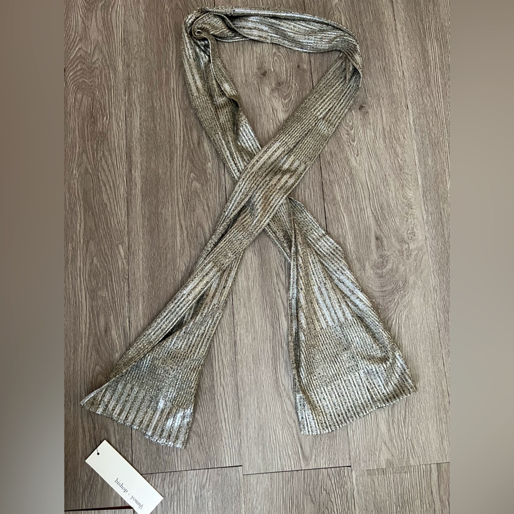 Bishop + Young Metallic Scarf NWT